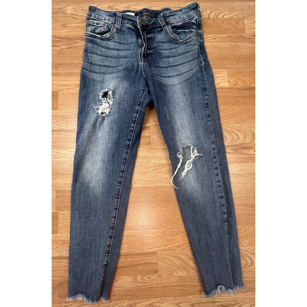 Kut From The Kloth Connie Ankle Skinny Jeans Women's Size‎ 10 Distressed